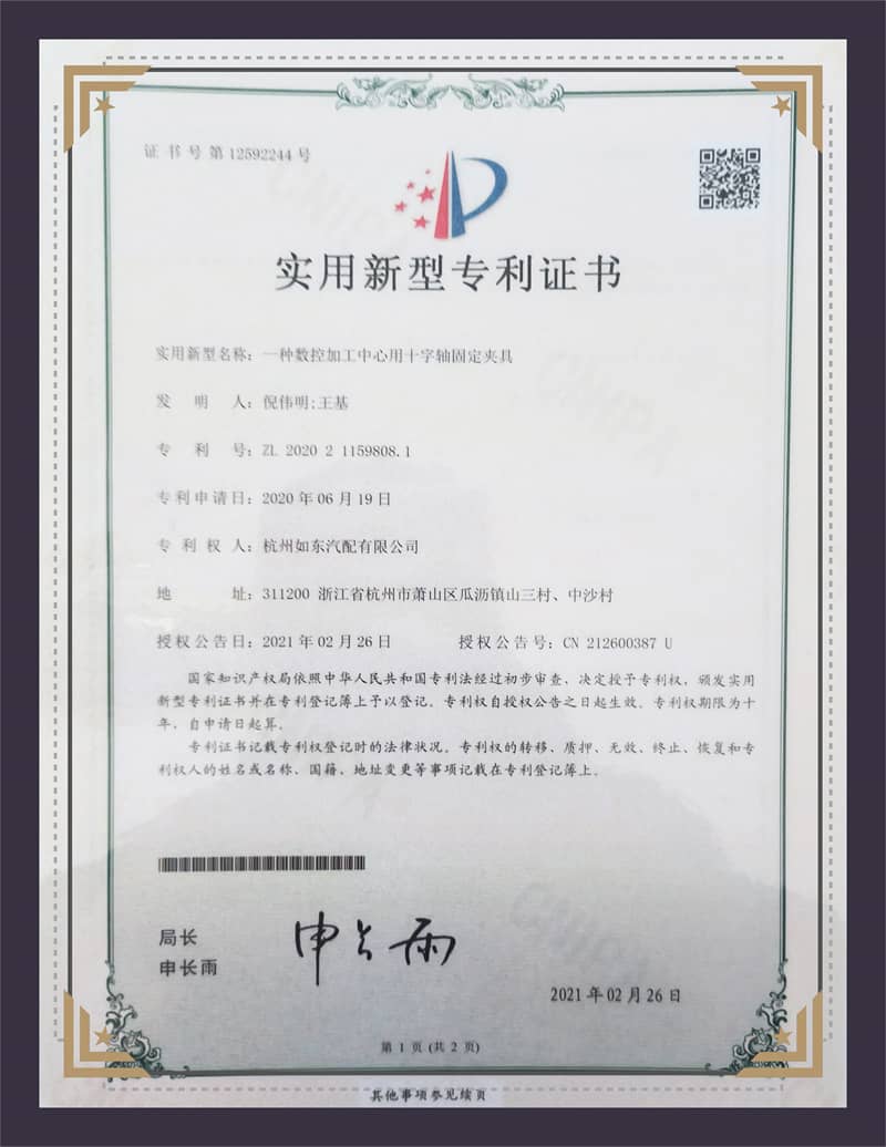 Gebrauchsmuster-Patentzertifikat